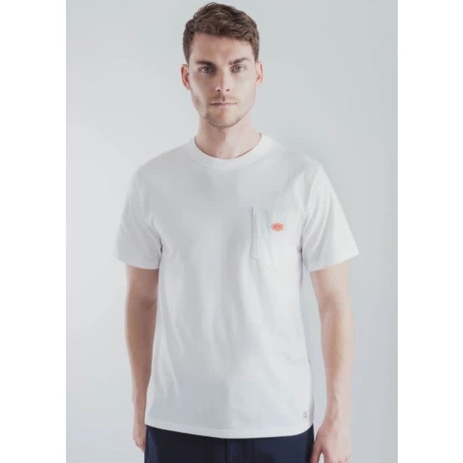 Heritage Pocket Tee in White