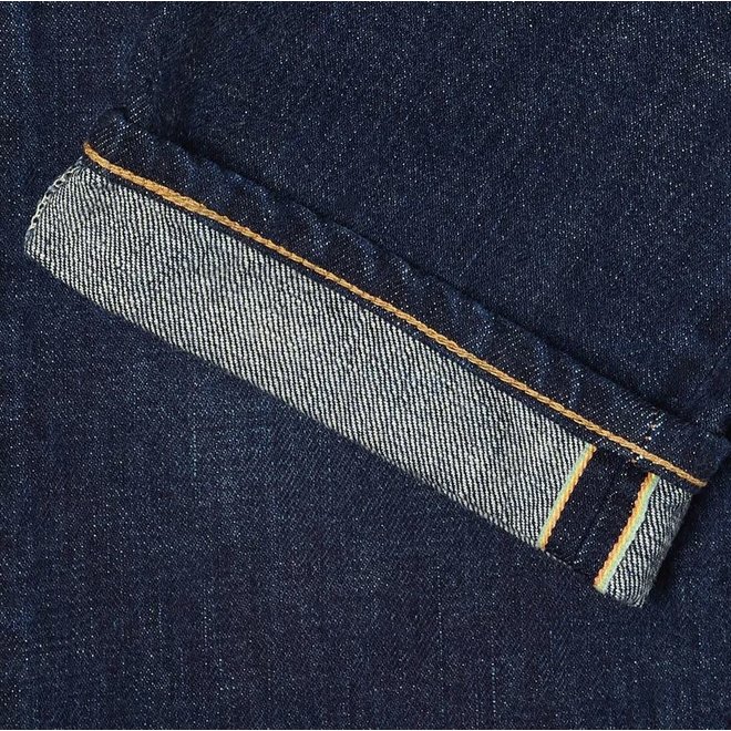 Made in Japan Regular Tapered Rainbow Selvage in Blue - Dark Used
