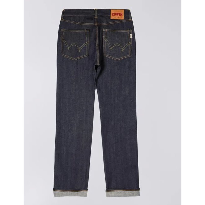 Nashville Straight Red Selvedge in Blue - Unwashed