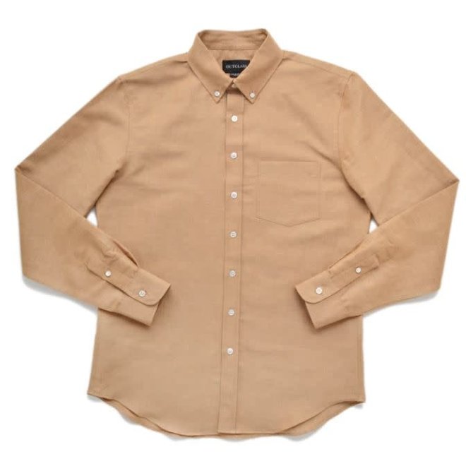 Linen Long Sleeve Shirt in Clay