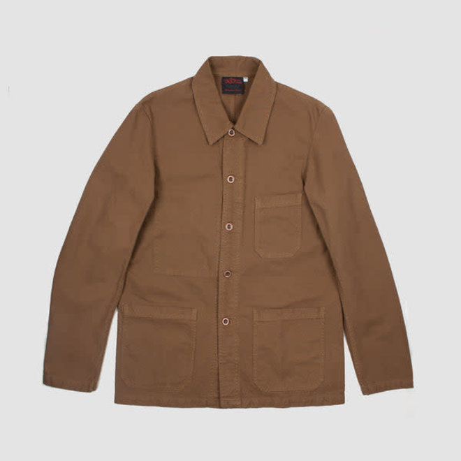 Workwear Jacket - Organic Twill Fabric in Tan