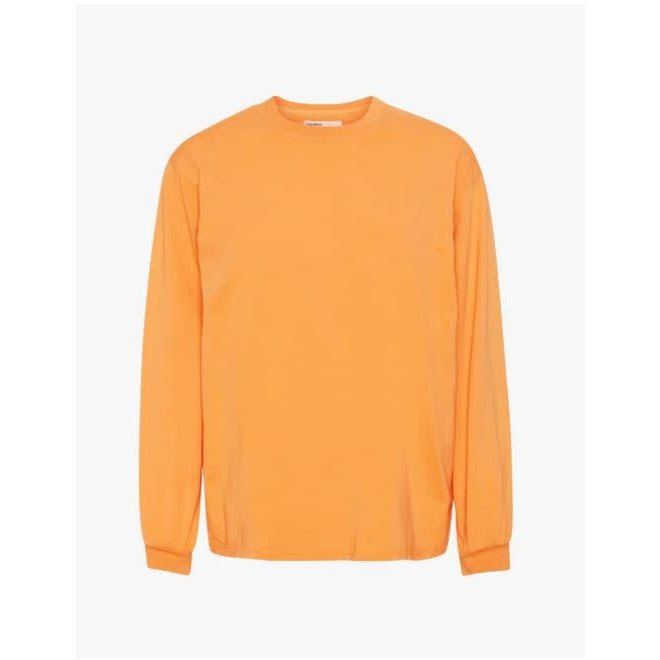 Oversized Long Sleeve T-Shirt in Sandstone Orange