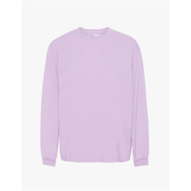 Oversized Long Sleeve T-Shirt in Soft Lavender