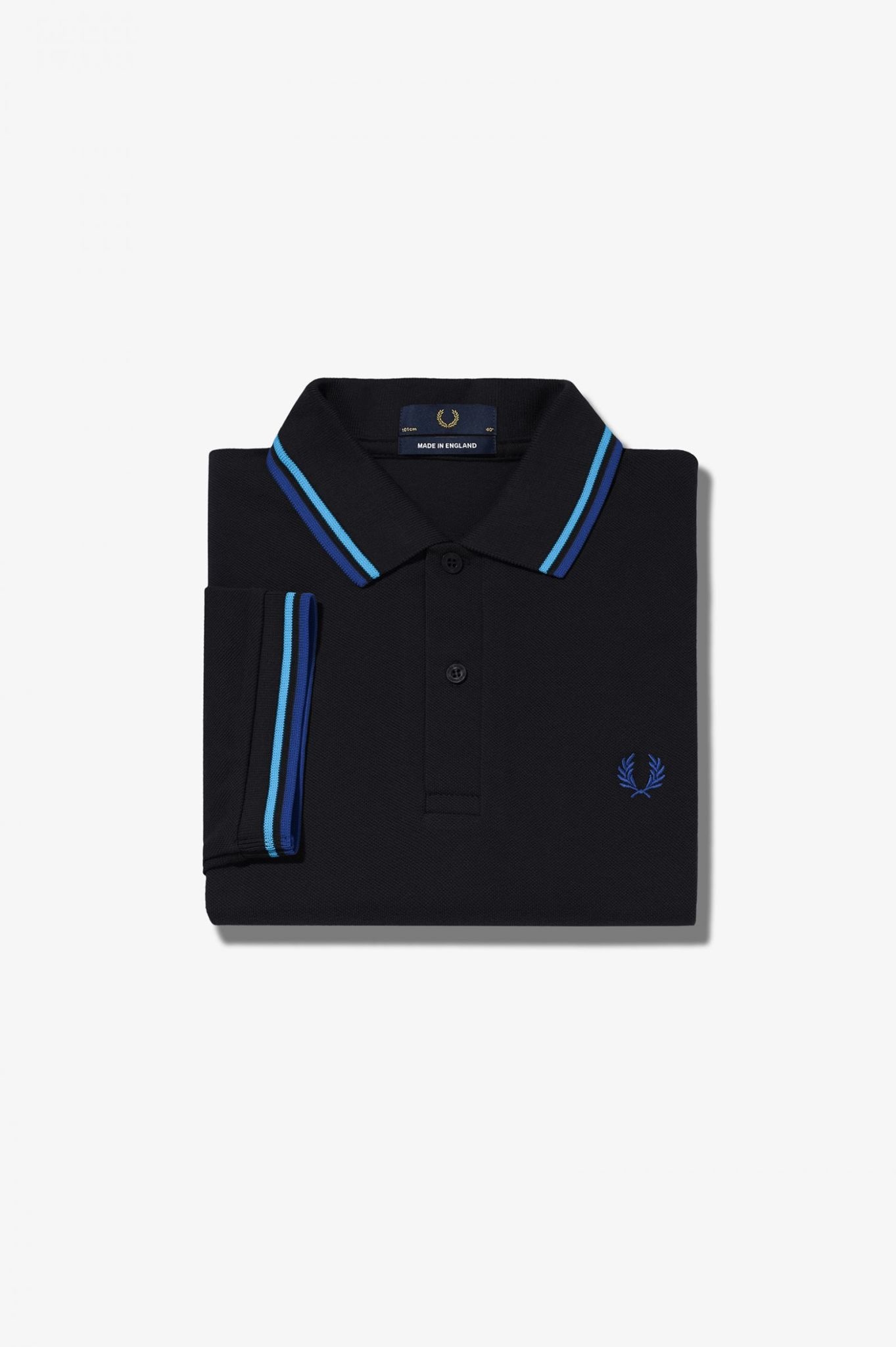 Made in England M12 - Fred Perry Shirt in Manchester Blue