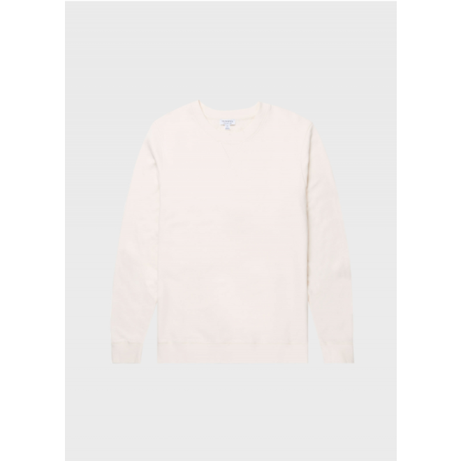 Classic Loopback Sweatshirt in Archive White Melange