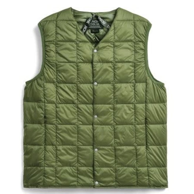 V-Neck Button Down Vest in Navy - Eastwood Ave. Menswear