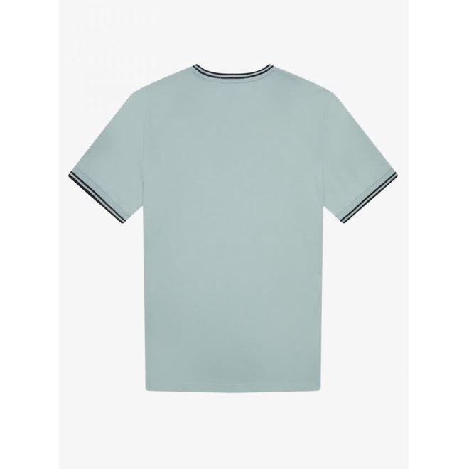 Twin Tipped T-Shirt in Silver Blue