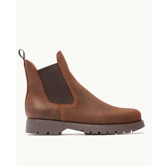 Tonnant EC Lug Sole Chelsea Boots in Cognac