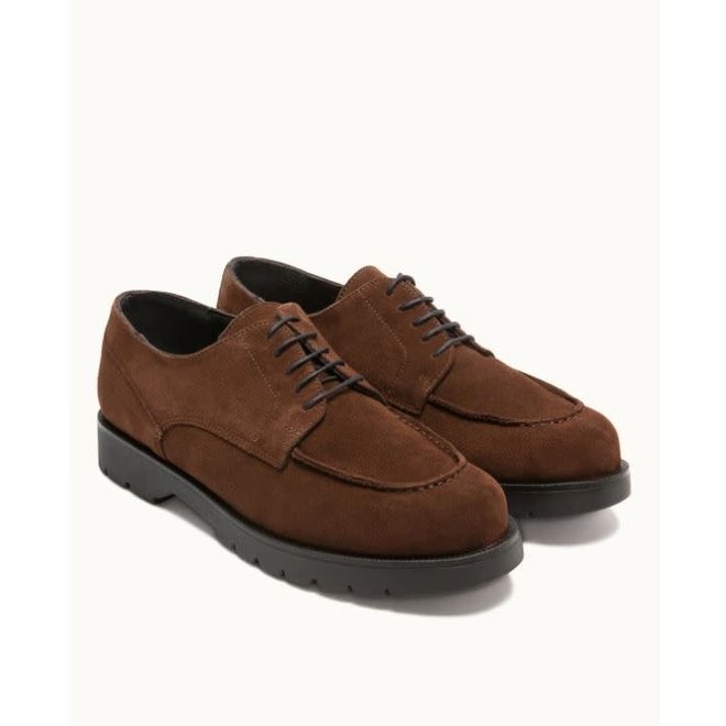 Frodan V Derby Shoes in Chocolate