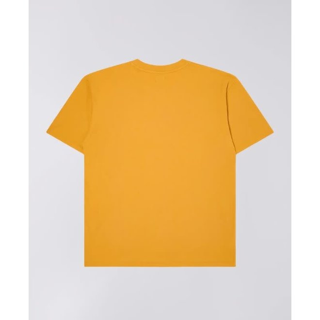 Katakana Embroidery T-Shirt in Golden Yellow