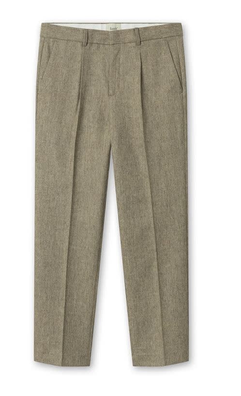 Read Wool Suit Pants in Beige Melange - Eastwood Ave. Menswear