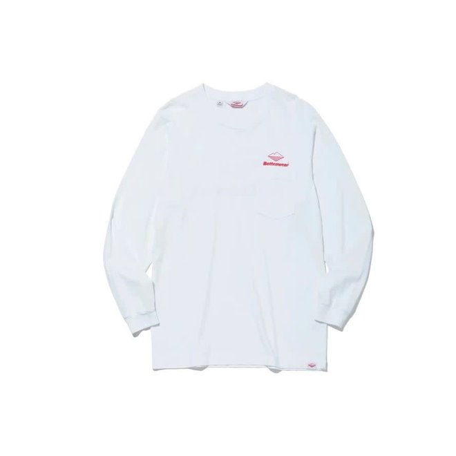 Team LS Pocket T-Shirt in White