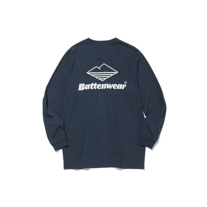 Team LS Pocket T-Shirt in Navy