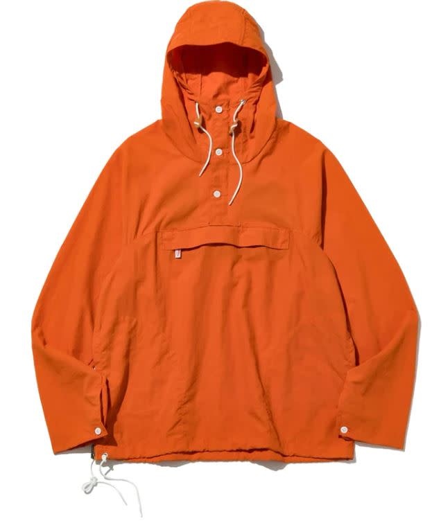 Packable Anorak in Orange