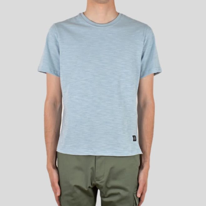 Short Sleeve Slub T-Shirt in Powder Blue