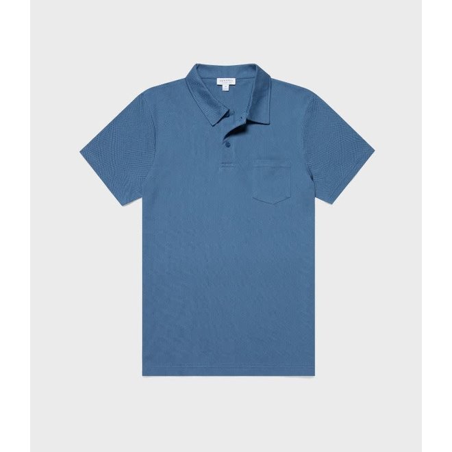 Riviera Polo Shirt in Bluestone