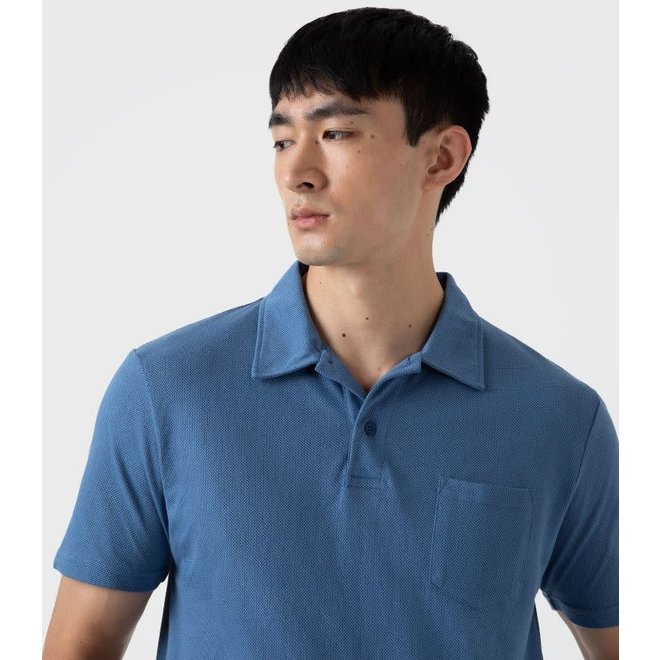 Riviera Polo Shirt in Bluestone