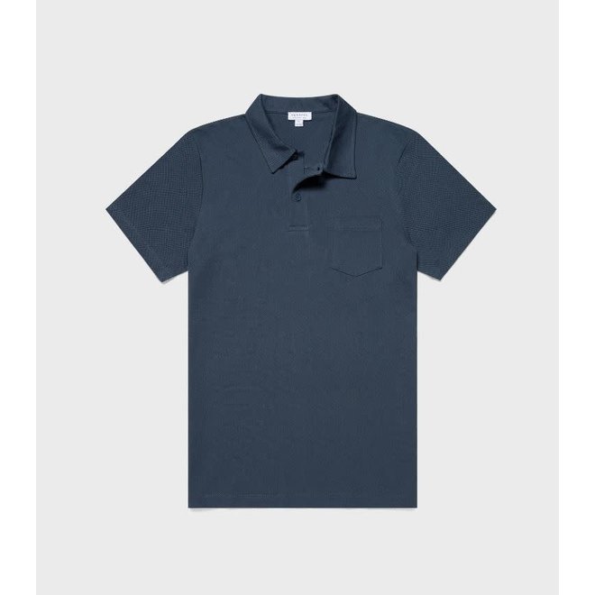 Riviera Polo Shirt in Shale Blue