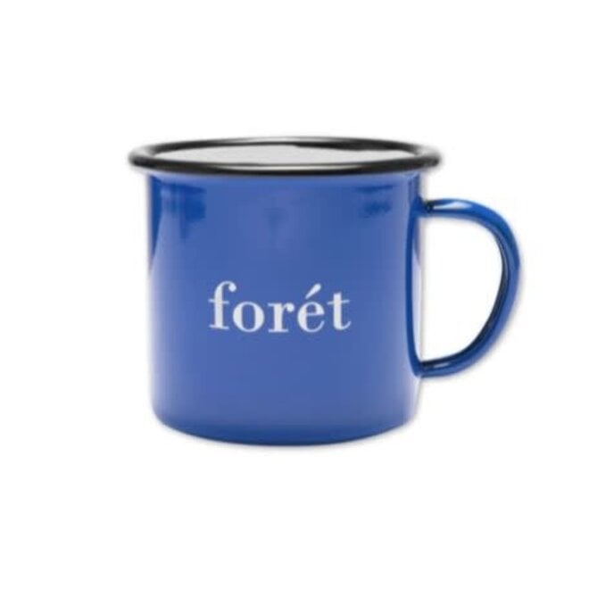 Bean Enamel Mug in Blue