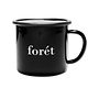 Bean Enamel Mug in Black