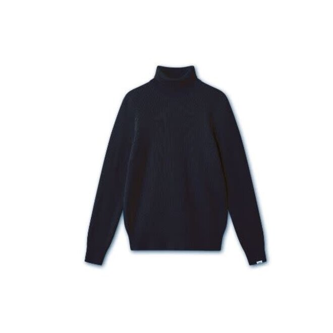 Marsh Rib Turtleneck in Navy