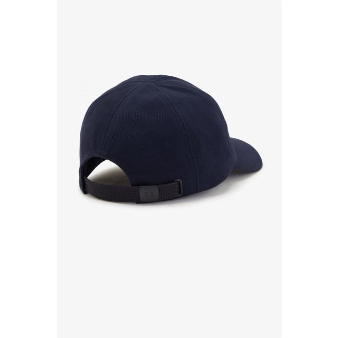 Classic Pique Cap in Navy/Dark Caramel