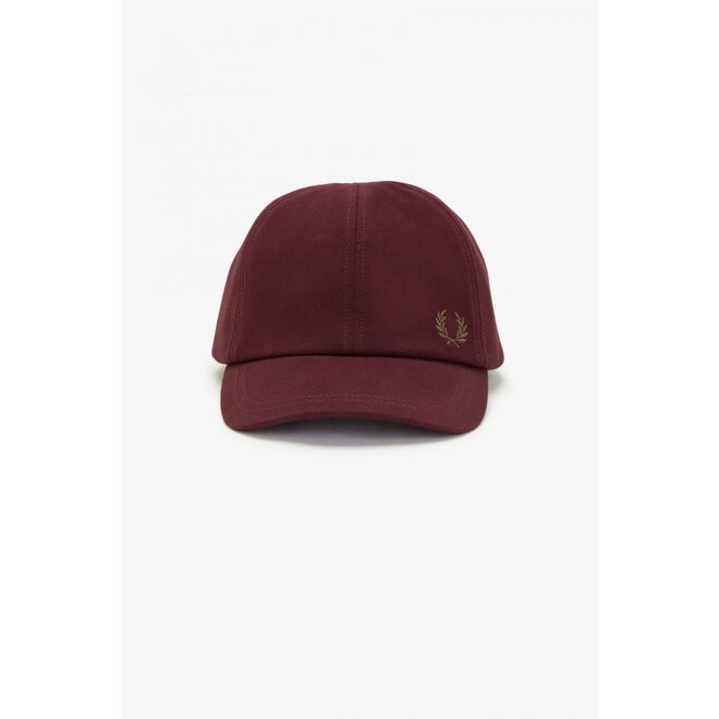Classic Pique Cap in Oxblood/Shaded Stone