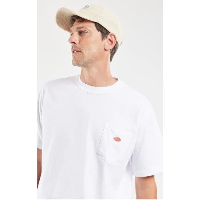 Heritage Pocket Tee in White