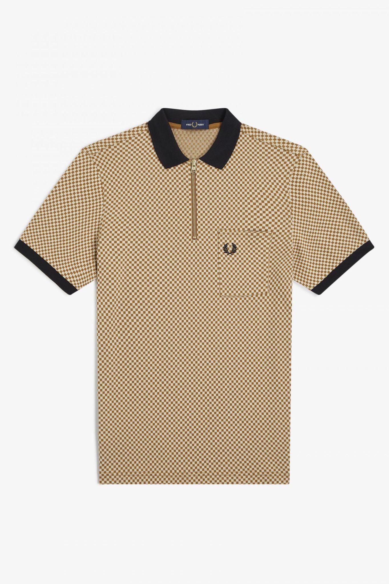 Micro Chequerboard Polo Shirt