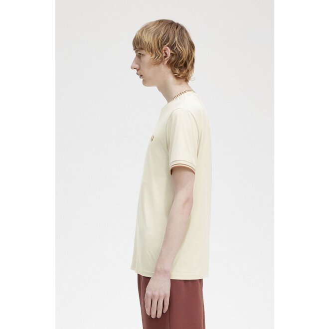 Twin Tipped T-Shirt in Oatmeal - Eastwood Ave. Menswear