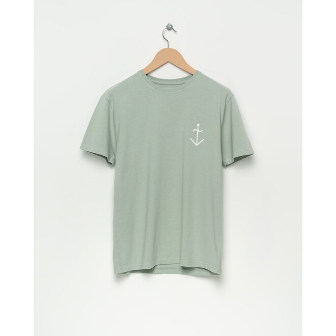 Dantas T-Shirt in Light Grey/Ecru