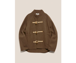 Erkin Melton Wool Duffle Jacket in Brown - Eastwood Ave Erkin Melton Wool Duffle Jacket in Brown - Eastwood Ave