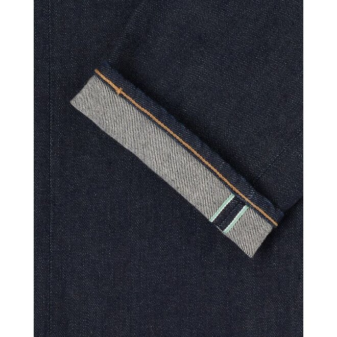 Made in Japan Loose Tapered Green x White Selvage in Blue - Rinsed