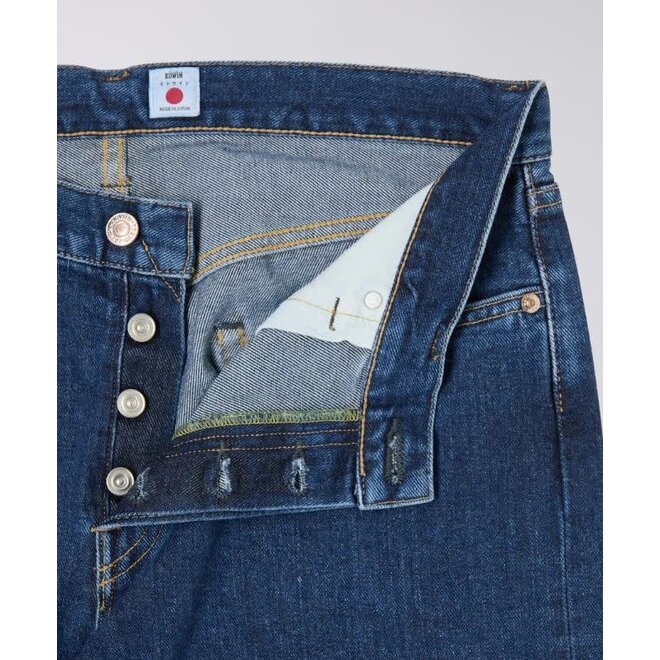 Made in Japan Regular Tapered Left Hand Denim in Blue - Akira Wash
