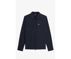 Zip Overshirt in Navy - Eastwood Ave. Menswear