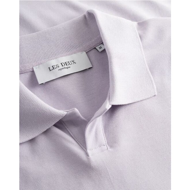 Piqué Polo in Light Orchid