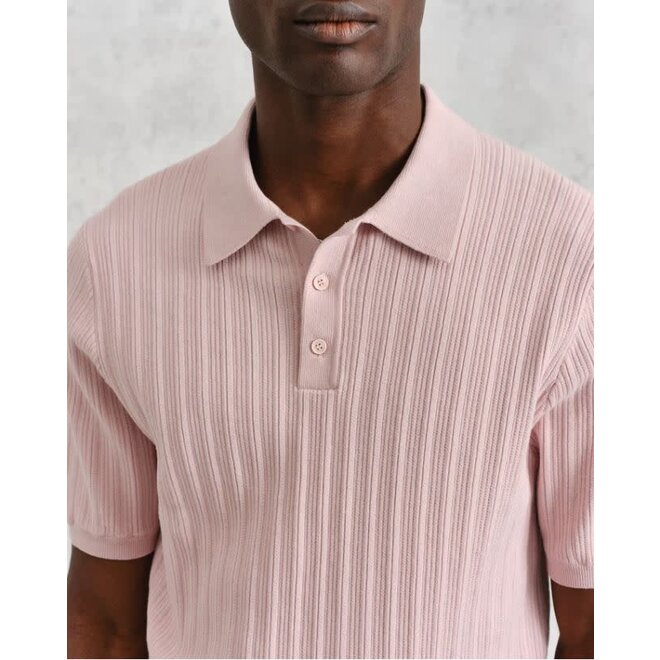 Naples Polo Knit in  Pink