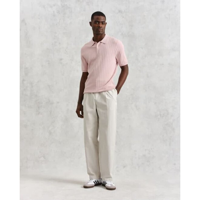 Naples Polo Knit in  Pink