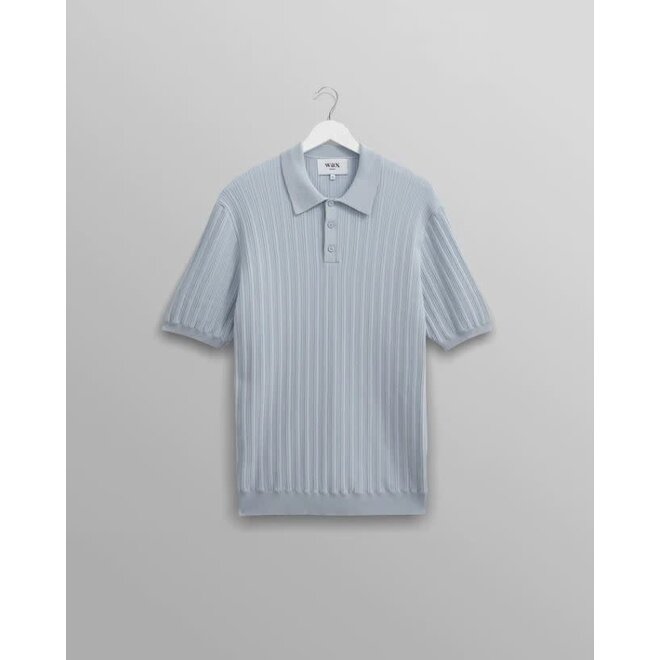 Naples Polo Knit in  Blue