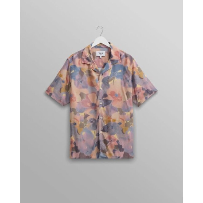 Didcot Shirt in Botanic Blue/Pink