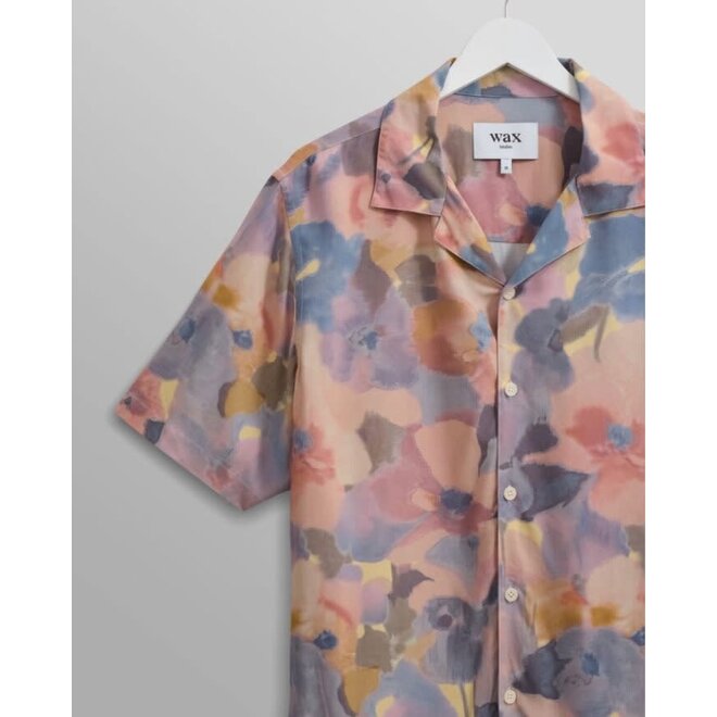 Didcot Shirt in Botanic Blue/Pink