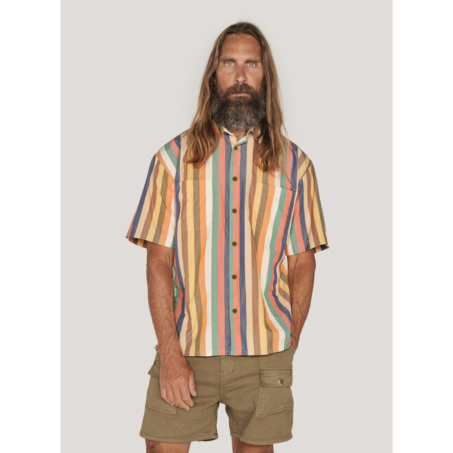 Mitchum Shirt in Multi Stripe