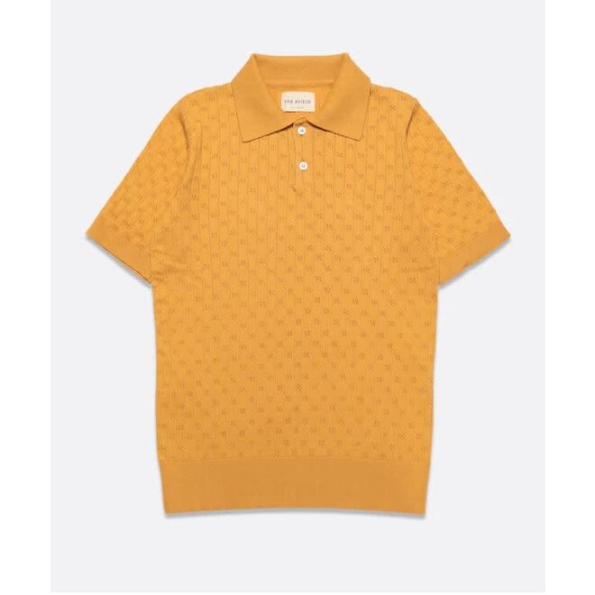 Jacobs Polo in Perforated Lace Honey Gold