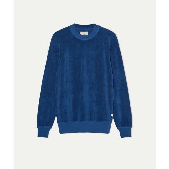 Cunha Ribbed Sweatshirt in Blue