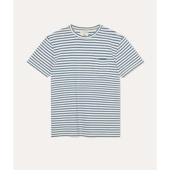 Guerreiro Pocket T-Shirt in Blue Stripes
