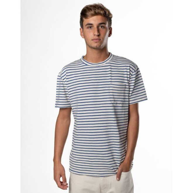 Guerreiro Pocket T-Shirt in Blue Stripes
