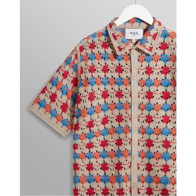 Porto Shirt in Multi Splash Crochet