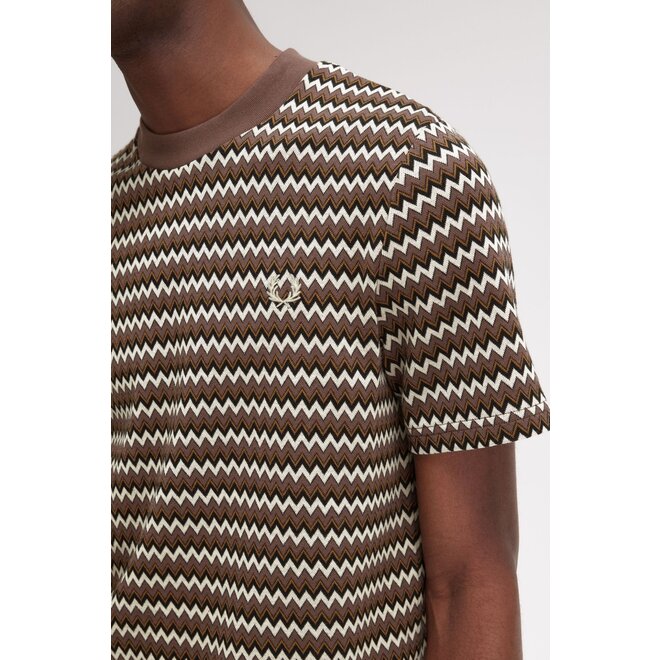 Jacquard T-Shirt in Carrington Brick