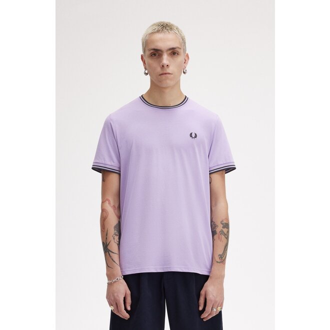 Twin Tipped T-Shirt in Ultra Violet/Navy