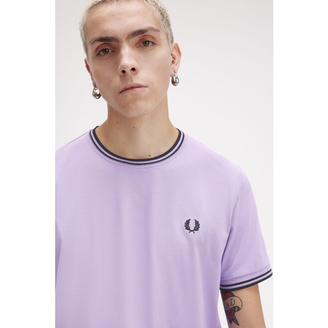 Twin Tipped T-Shirt in Ultra Violet/Navy